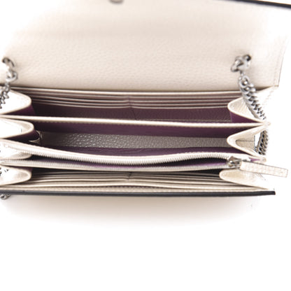 Gucci Dollar Calfskin Mini Dionysus Chain Wallet Mystic White 5 of 9
