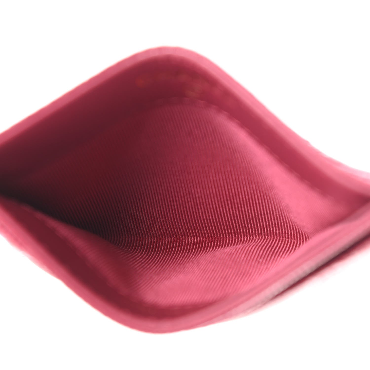 Chanel Caviar Quilted Card Holder Dark Pink 5 of 8