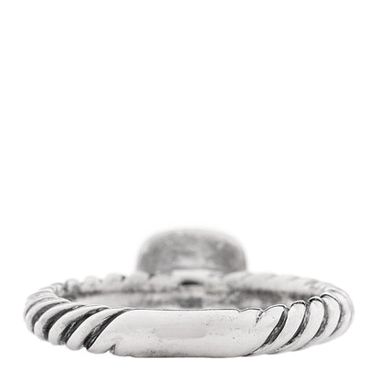 David Yurman Sterling Silver 18K Yellow Gold Citrine Cushion Ring 52 6 3 of 5