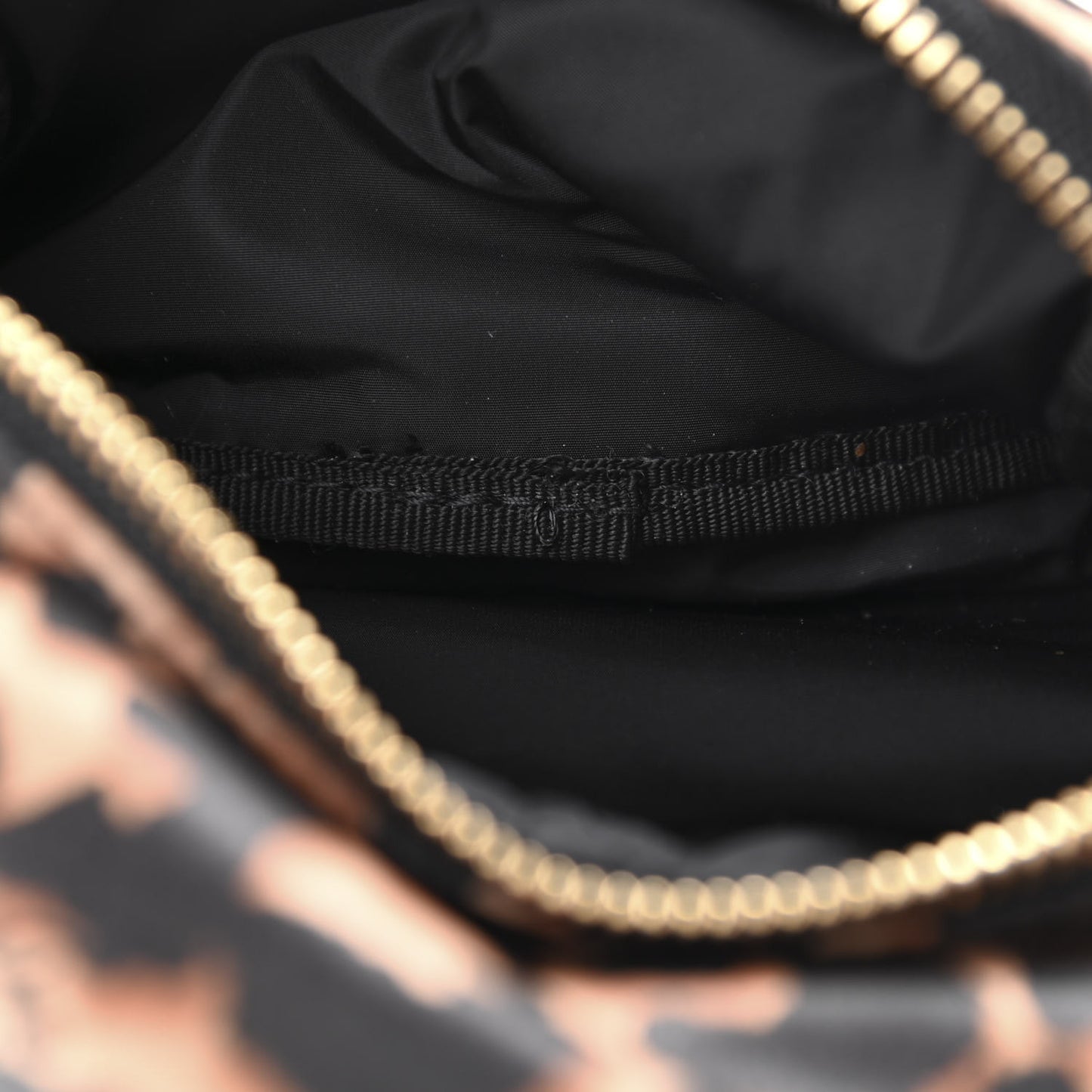 Nylon Leopard Candice Backpack Black