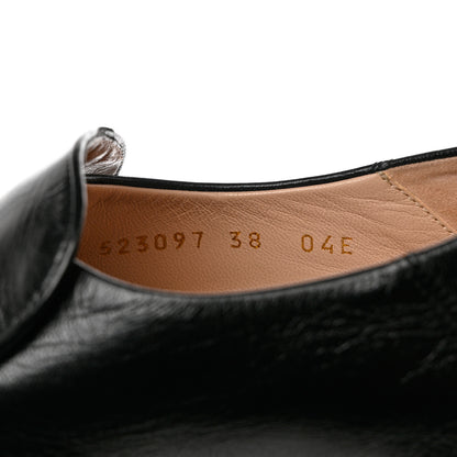 Gucci Goatskin Crystal Womens Horsebit Loafers 38 Black 6 of 9