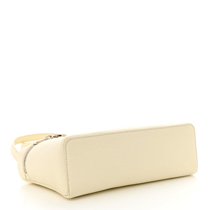 Loro Piana Grained Calfskin L19 Extra Pocket Pouch Whisper White 4 of 9