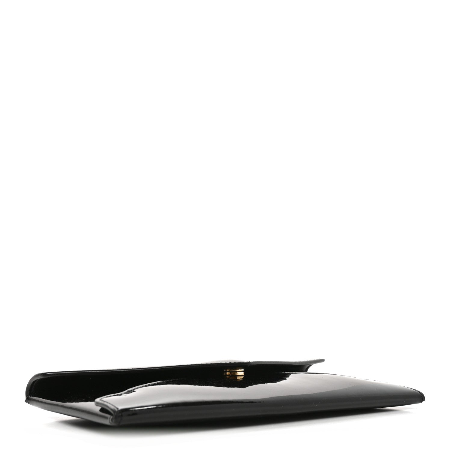 Saint Laurent Patent Paloma Envelope Clutch Black Black 4 of 7