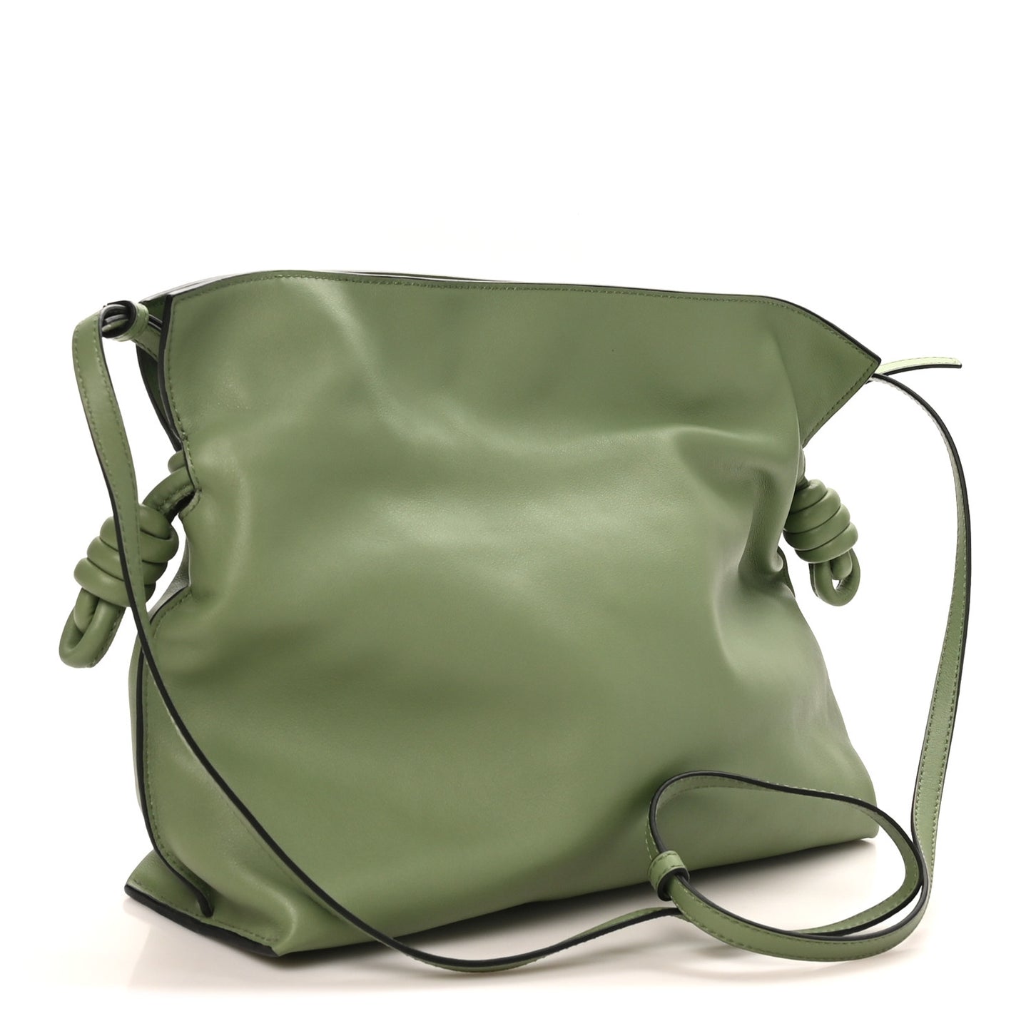 Nappa Flamenco Knot Clutch Rosemary