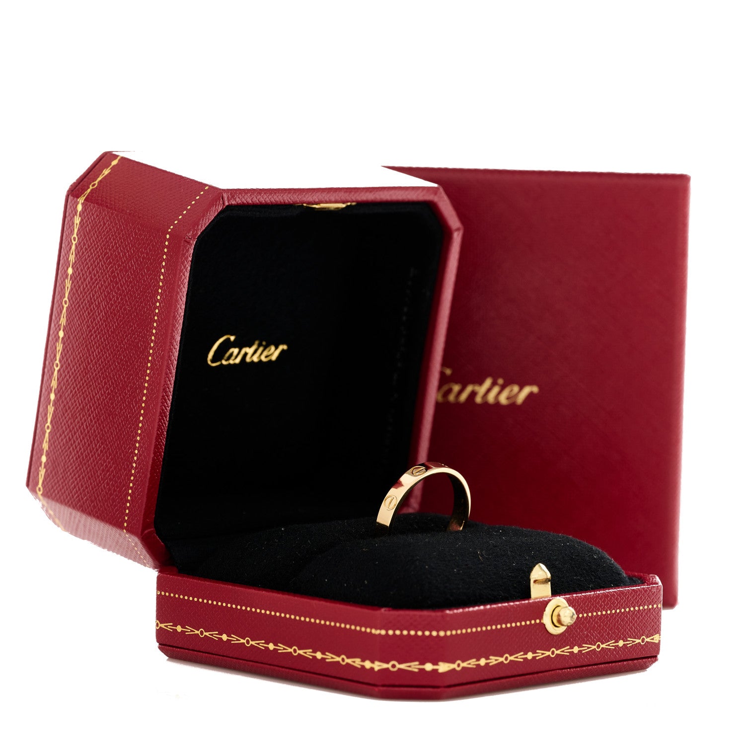 Cartier 18K Yellow Gold 3.5mm LOVE Wedding Band Ring 61 9.5 5 of 5