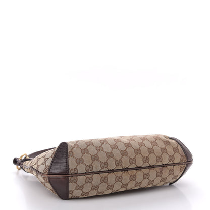 Gucci Monogram Horsebit Hobo Brown 4 of 17