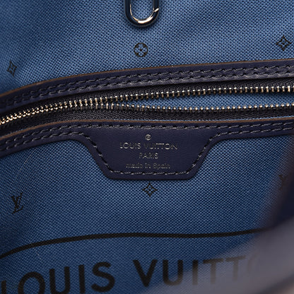 Louis Vuitton Monogram Escale Neverfull MM Blue 6 of 10