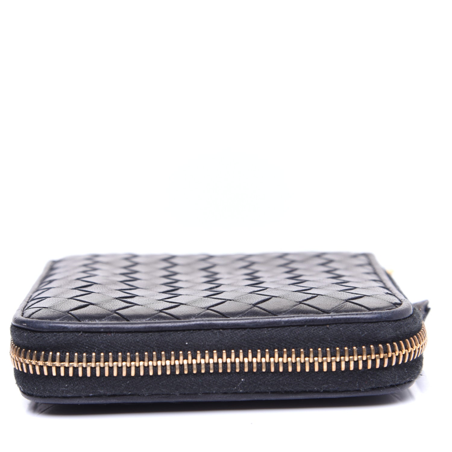 Bottega Veneta Nappa Intrecciato Zip Around Compact Wallet Black 8 of 12
