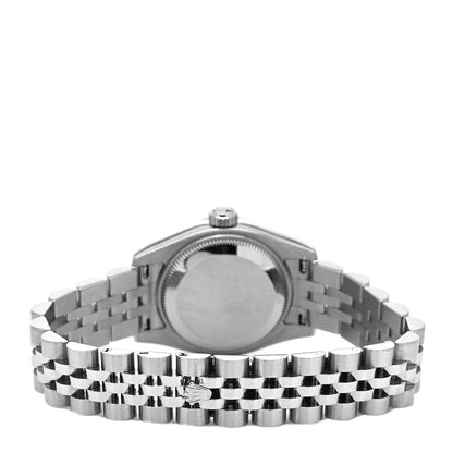 Rolex Stainless Steel 18K White Gold Diamond 26mm Oyster Perpetual Datejust Watch Pink 179174 3 of 4