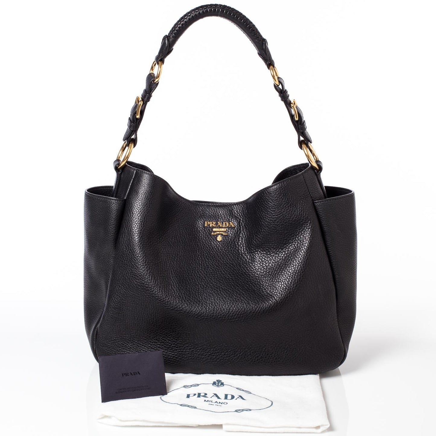 Vitello Daino Hobo Nero Black