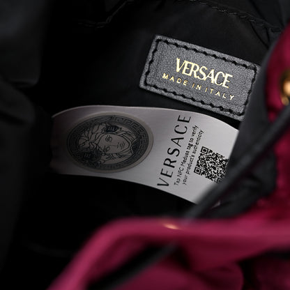 Versace Nylon Medusa Bucket Bag Dahlia Black 7 of 10