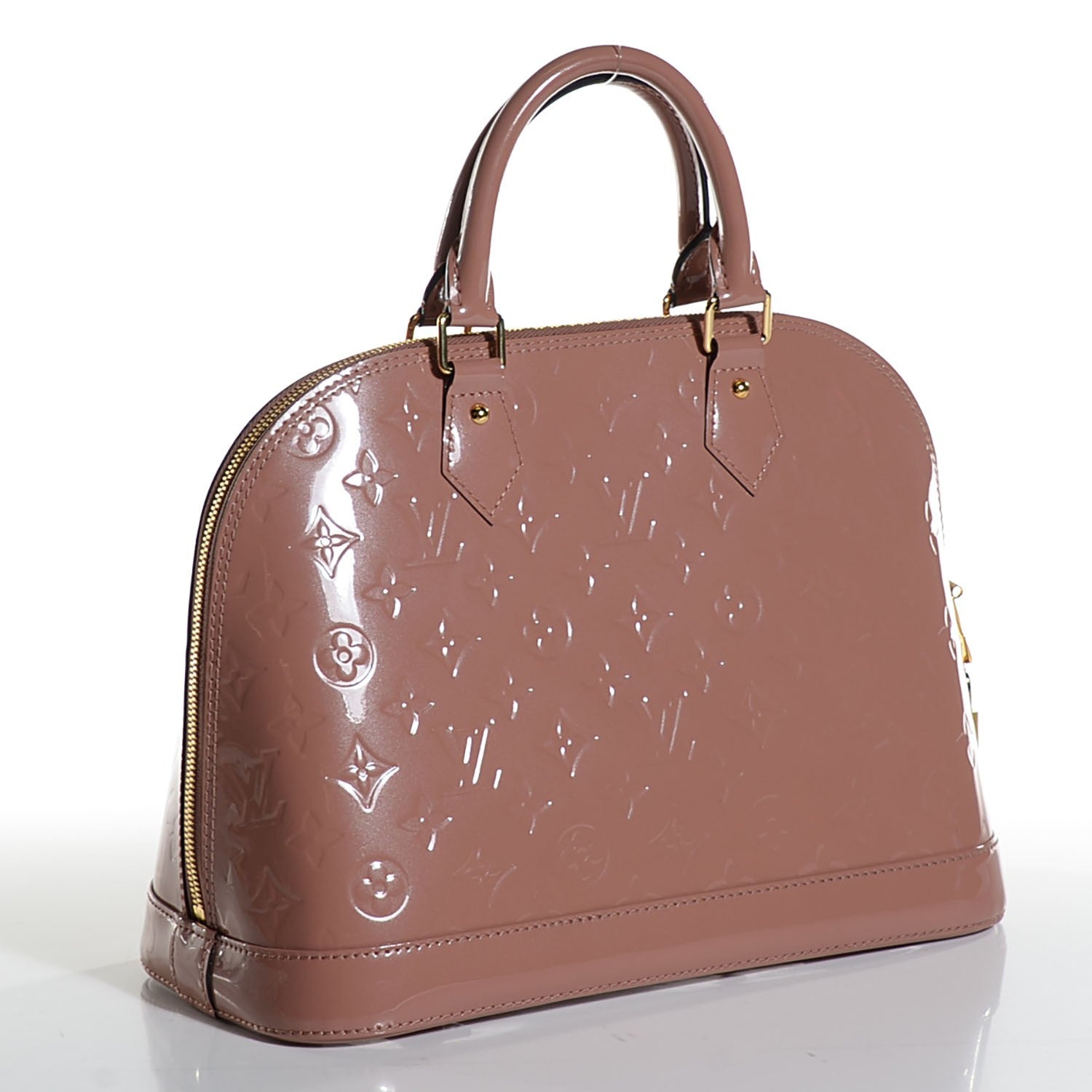 Louis Vuitton Vernis Alma PM Rose Velours 3 of 7