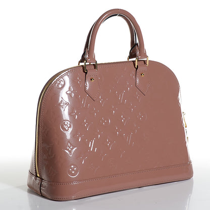 Louis Vuitton Vernis Alma PM Rose Velours 3 of 7