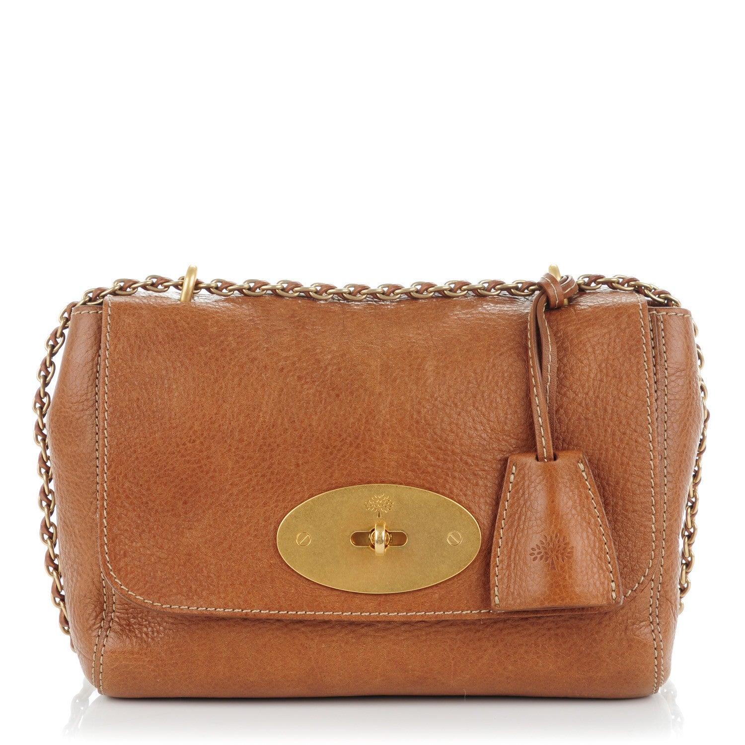 Mulberry Natural Calfskin Small Lily Flap Oak 1 of 8