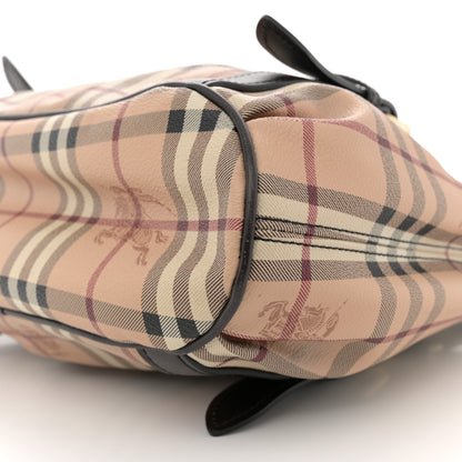 Burberry Haymarket Check Small Northfield Tote Chocolate 11 of 14