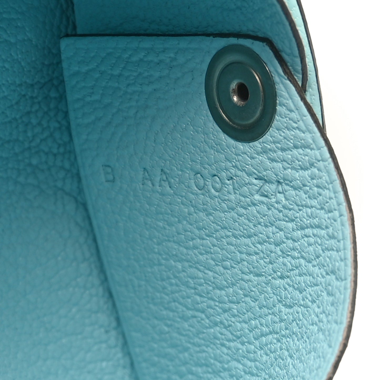 Chevre Mysore Verso Calvi Card Case Vert Fizz Bleu Zephyr