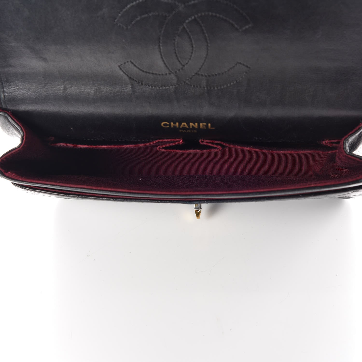 Chanel Lambskin Quilted Medium Double Flap Bijoux Chain Black 8 of 21
