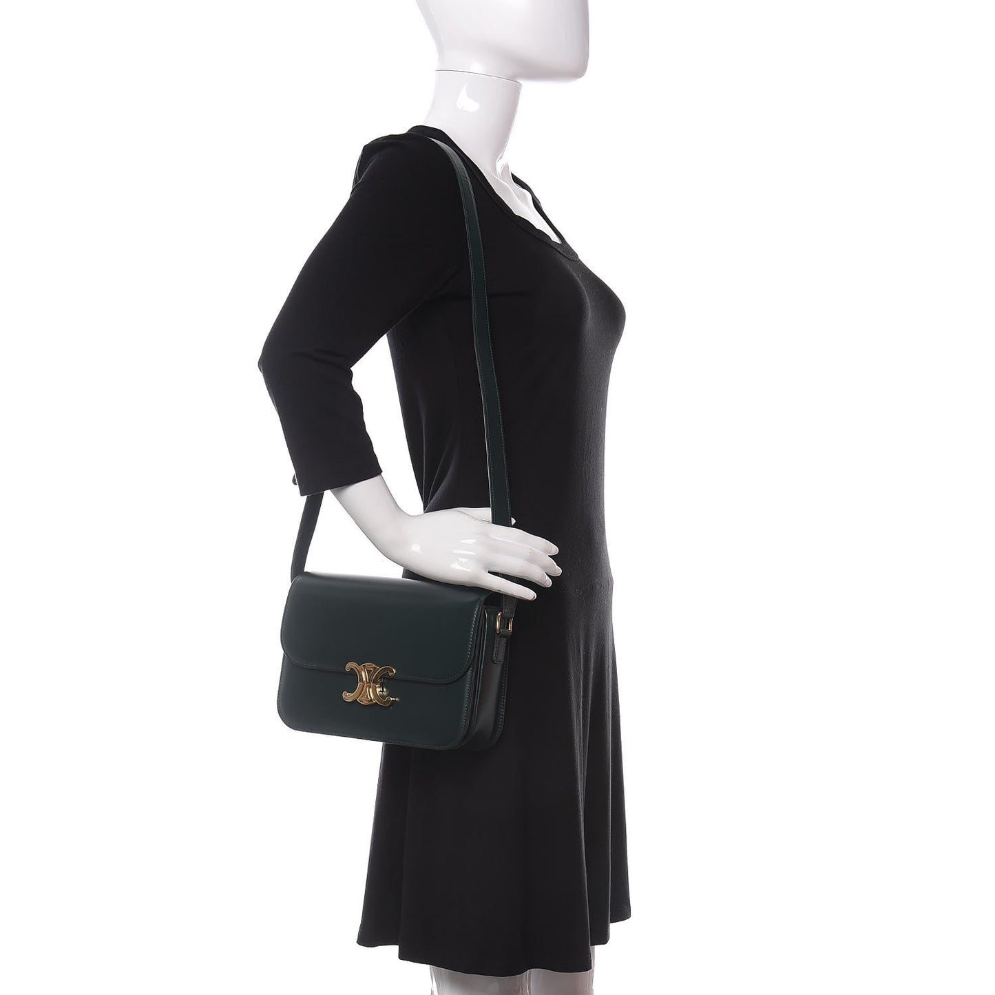 Shiny Calfskin Medium Triomphe Amazone