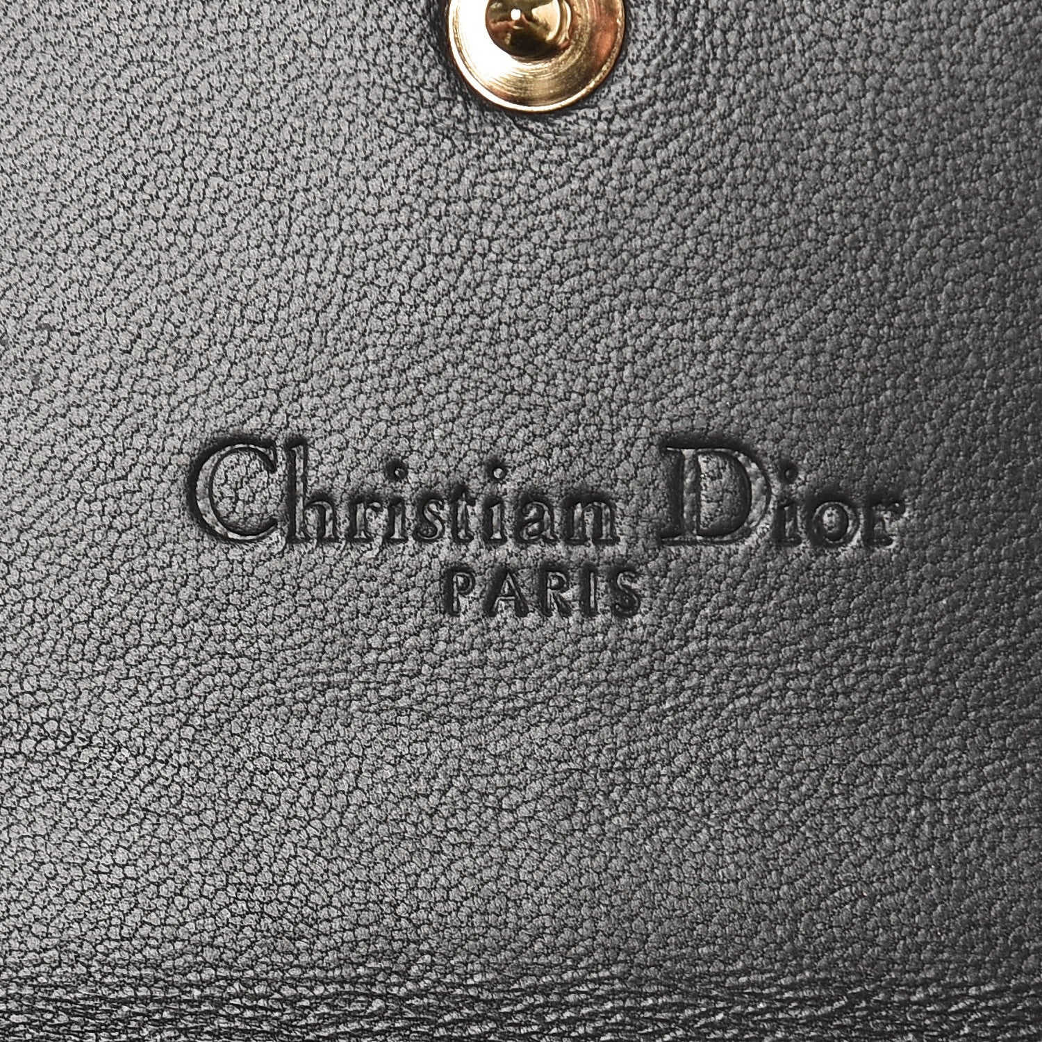 Christian Dior Metallic Patent Micro-Cannage Lady Dior Croisiere Chain Wallet Champagne 6 of 7