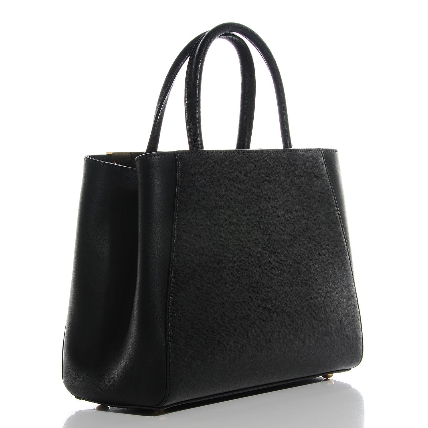 Fendi Vitello Elite Petite 2Jours Tote Black 3 of 10