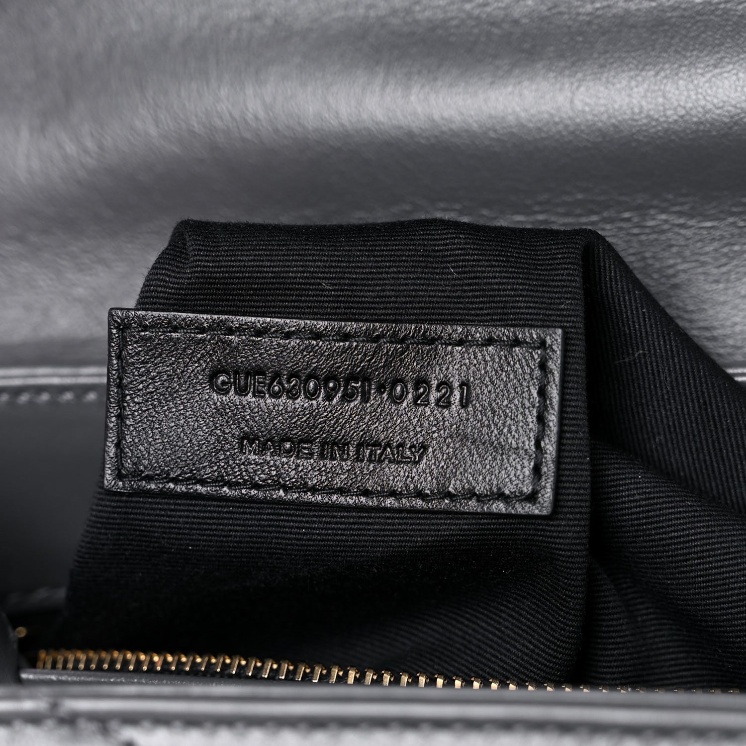 Saint Laurent Calfskin Y Quilted Monogram Toy Loulou Crossbody Bag Storm 8 of 10