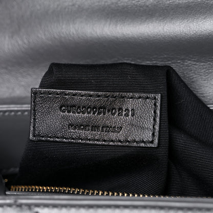 Saint Laurent Calfskin Y Quilted Monogram Toy Loulou Crossbody Bag Storm 8 of 10
