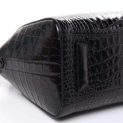Givenchy Calfskin Crocodile Embossed Small Antigona Black 8 of 9
