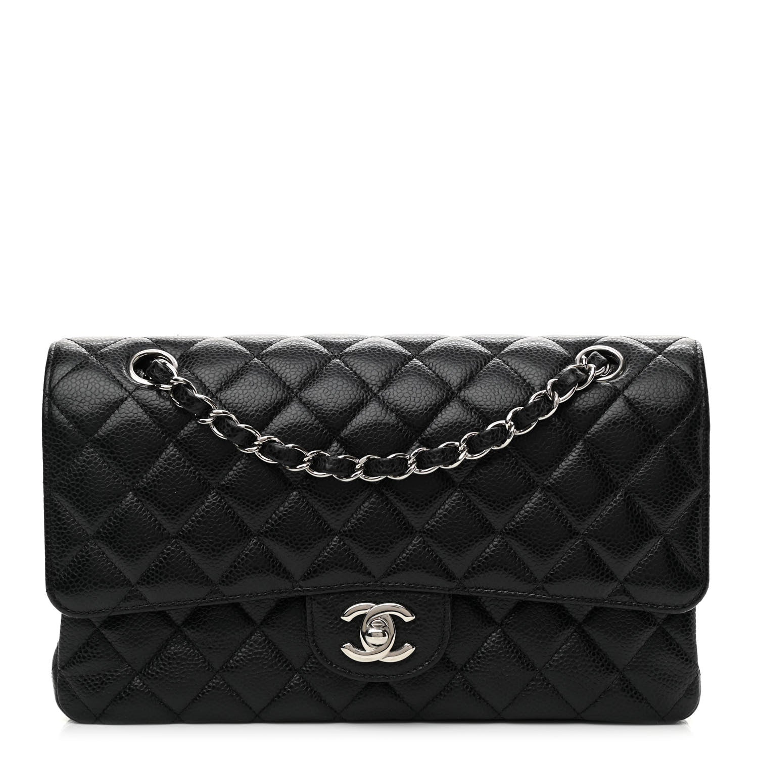 Chanel Caviar Quilted Medium Double Flap Black 1 of 9