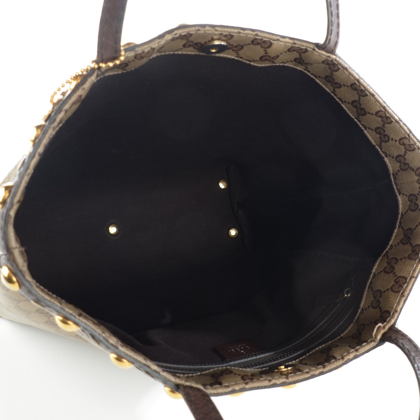 Crystal Monogram Large Babouska Vertical Shopping Tote Brown