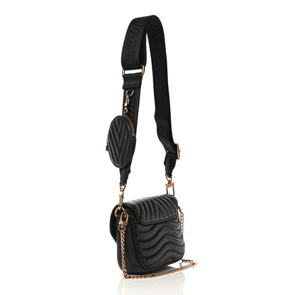 Louis Vuitton Calfskin New Wave Multi Pochette Black 3 of 13