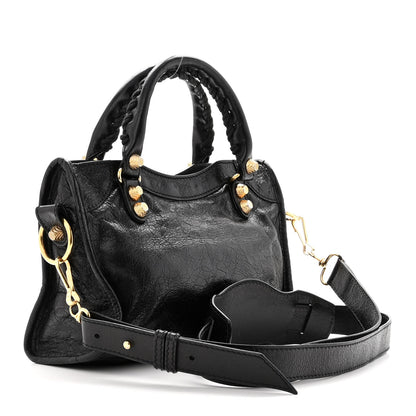 Balenciaga Agneau Giant 12 Gold Hardware Mini City Black 3 of 10