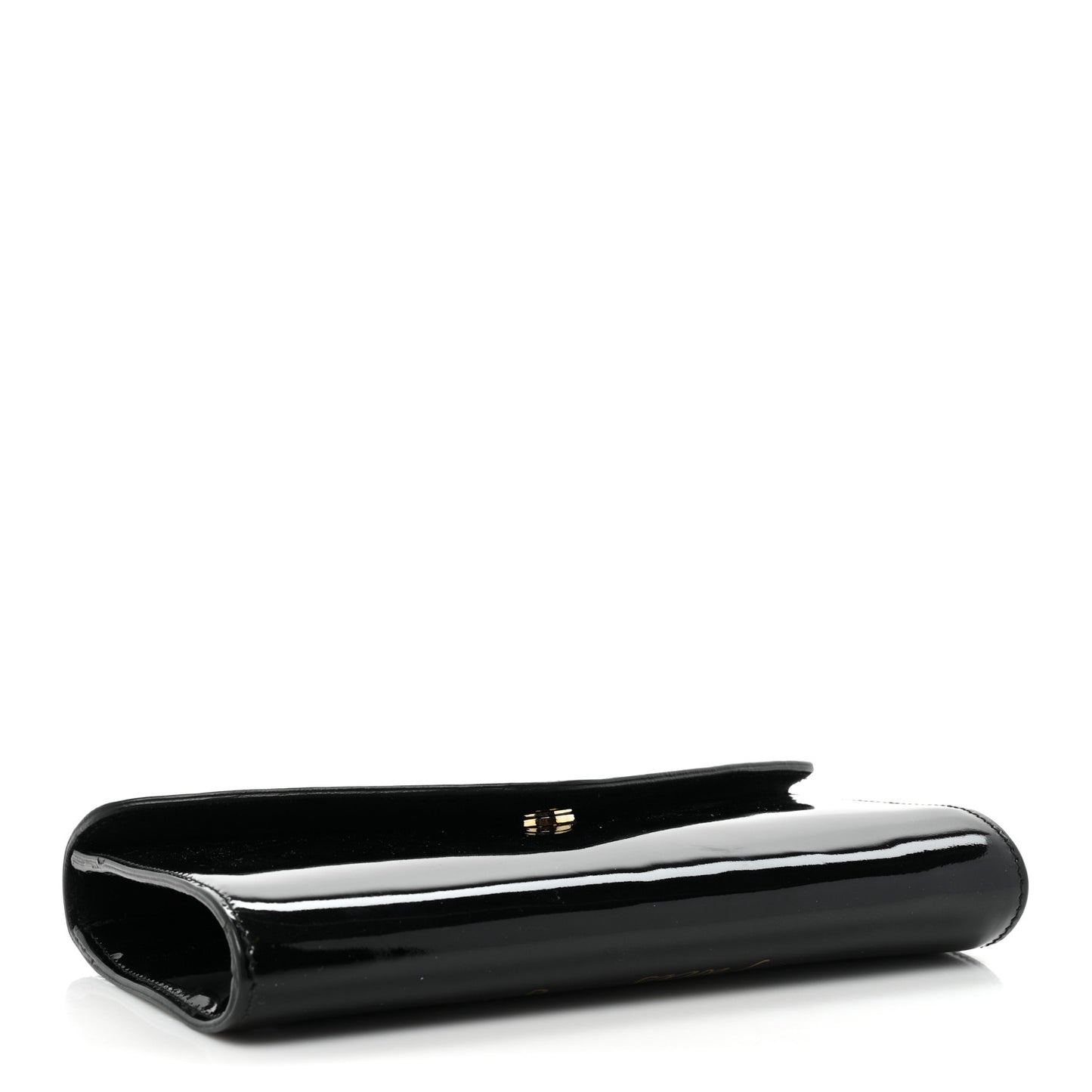 Patent Y-Mail Clutch Black