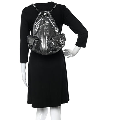Chanel Iridescent Calfskin Backpack Is Back Dark Grey 2 of 9