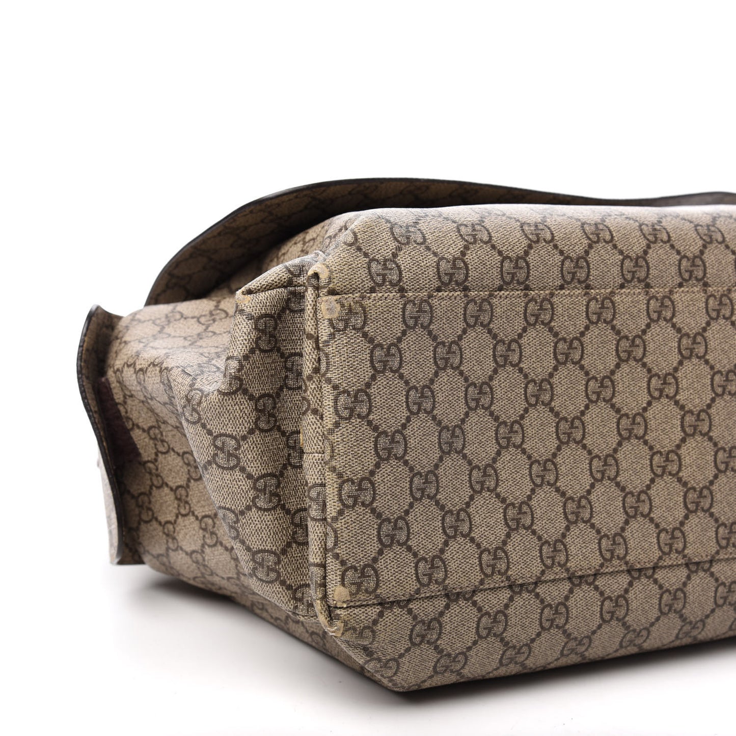 GG Plus Monogram Messenger Diaper Bag Dark Brown