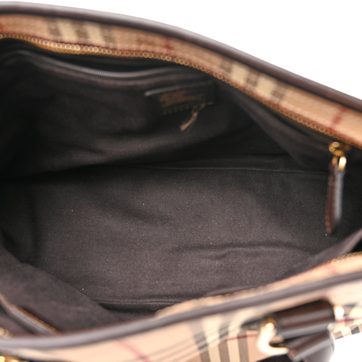 Burberry Haymarket Check Medium Regent Tote Chocolate 5 of 15