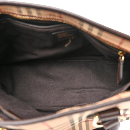 Burberry Haymarket Check Medium Regent Tote Chocolate 5 of 15