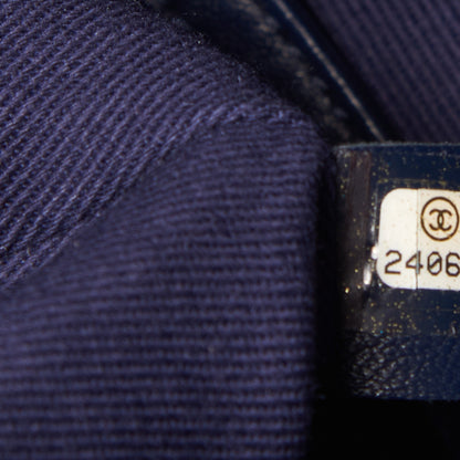 Chanel Canvas Sequin Large Deauville Backpack Navy 9 of 10