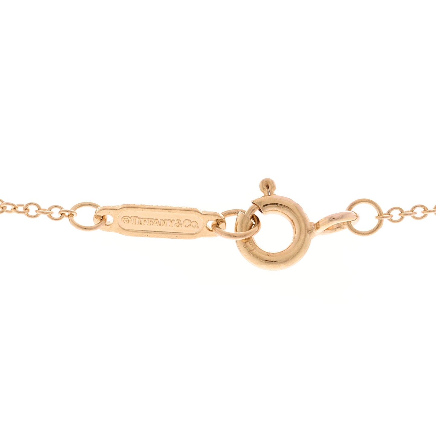 18K Rose Gold Diamond Crown Key Pendant Necklace