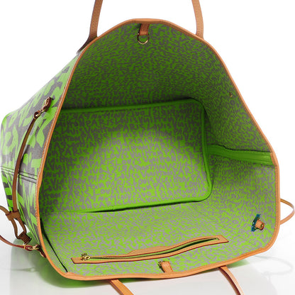 Louis Vuitton Monogram Graffiti Neverfull GM Green 5 of 7