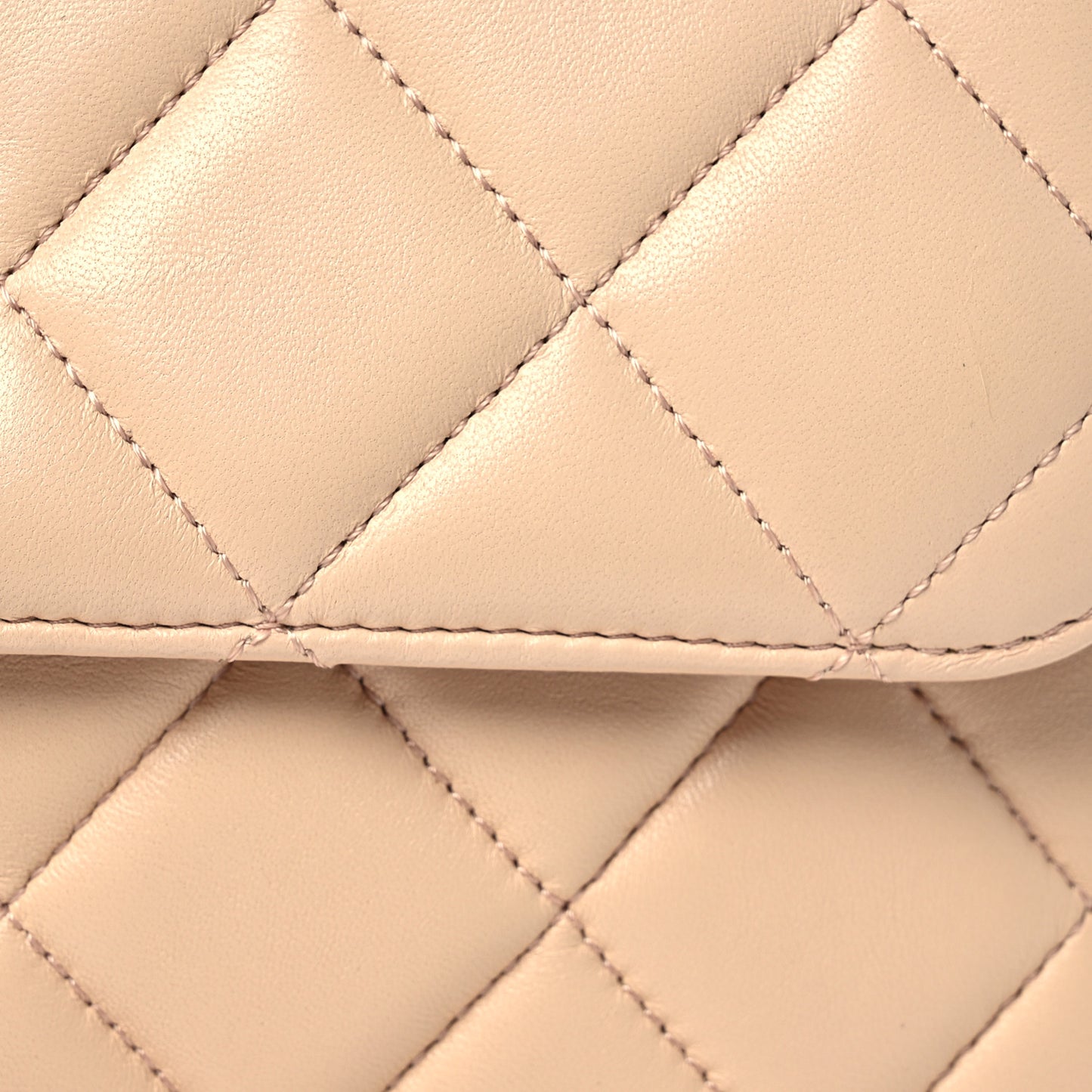 Lambskin Quilted Small Trendy CC Dual Handle Flap Bag Beige