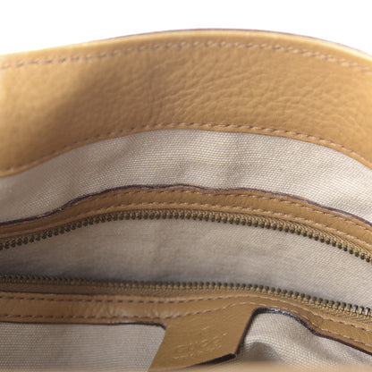Gucci Calfskin Bamboo Handle Tote Tan 9 of 17