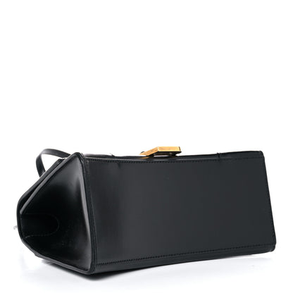 Balenciaga Shiny Box Calfskin Small Hourglass Top Handle Bag Black 4 of 16