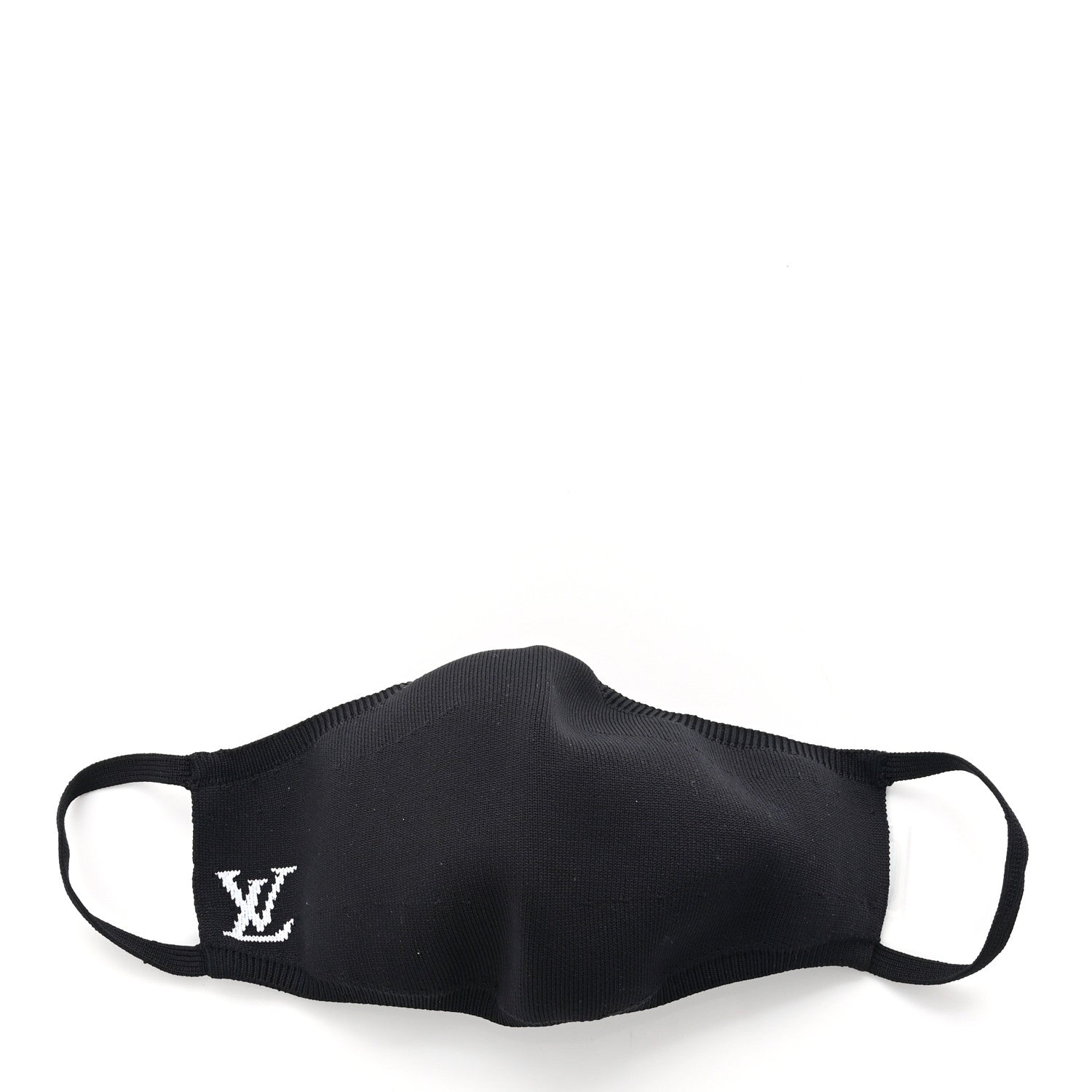 Louis Vuitton LV Initials Knit Face Mask Black 3 of 8