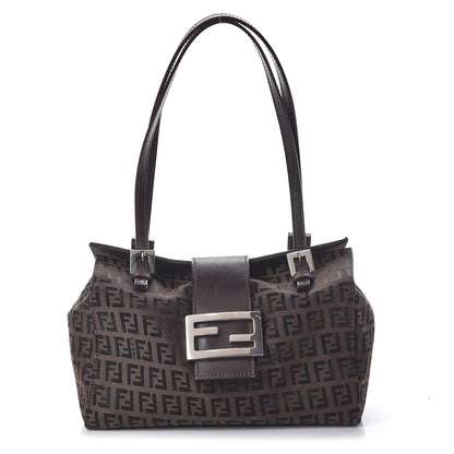 Fendi Zucchino Small Shoulder Bag Tobacco 1 of 11