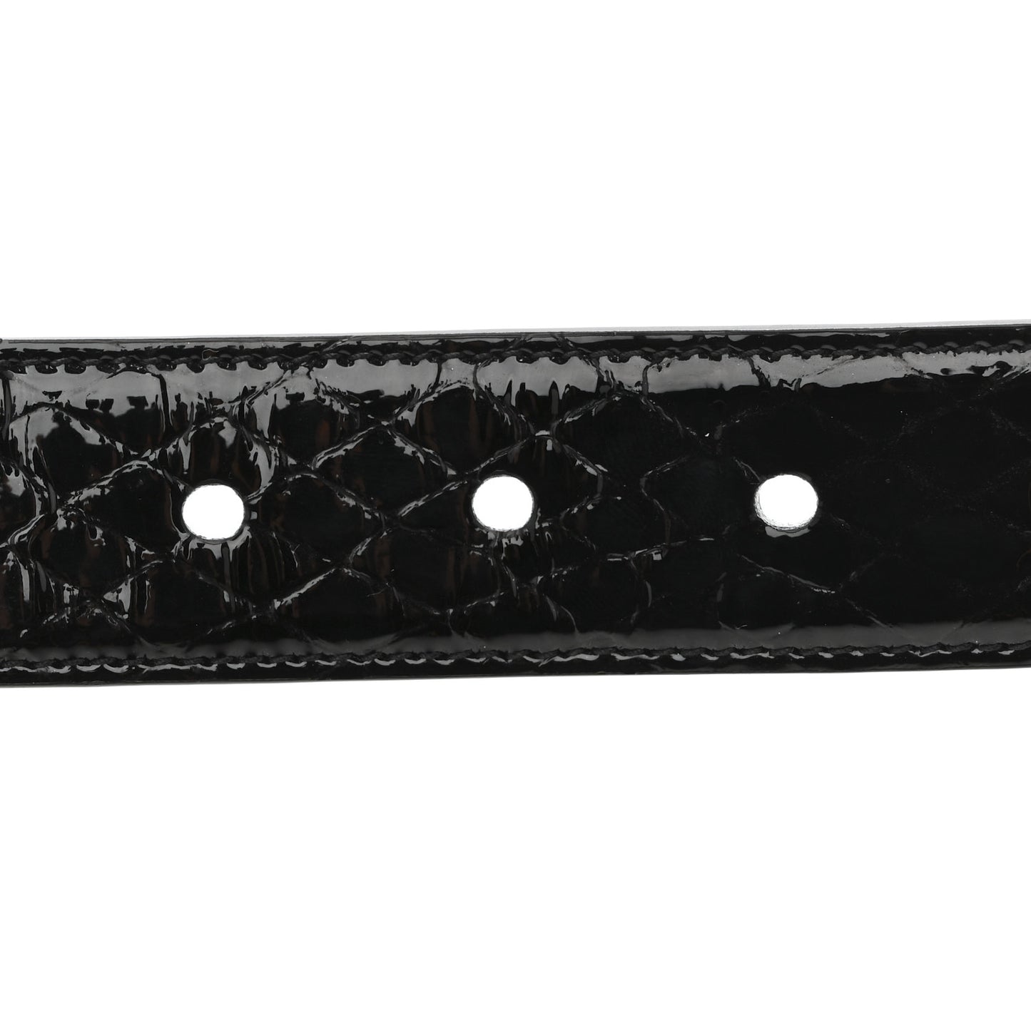 Snakeskin Monogram Cassandre Square Buckle Belt 85 34 Black