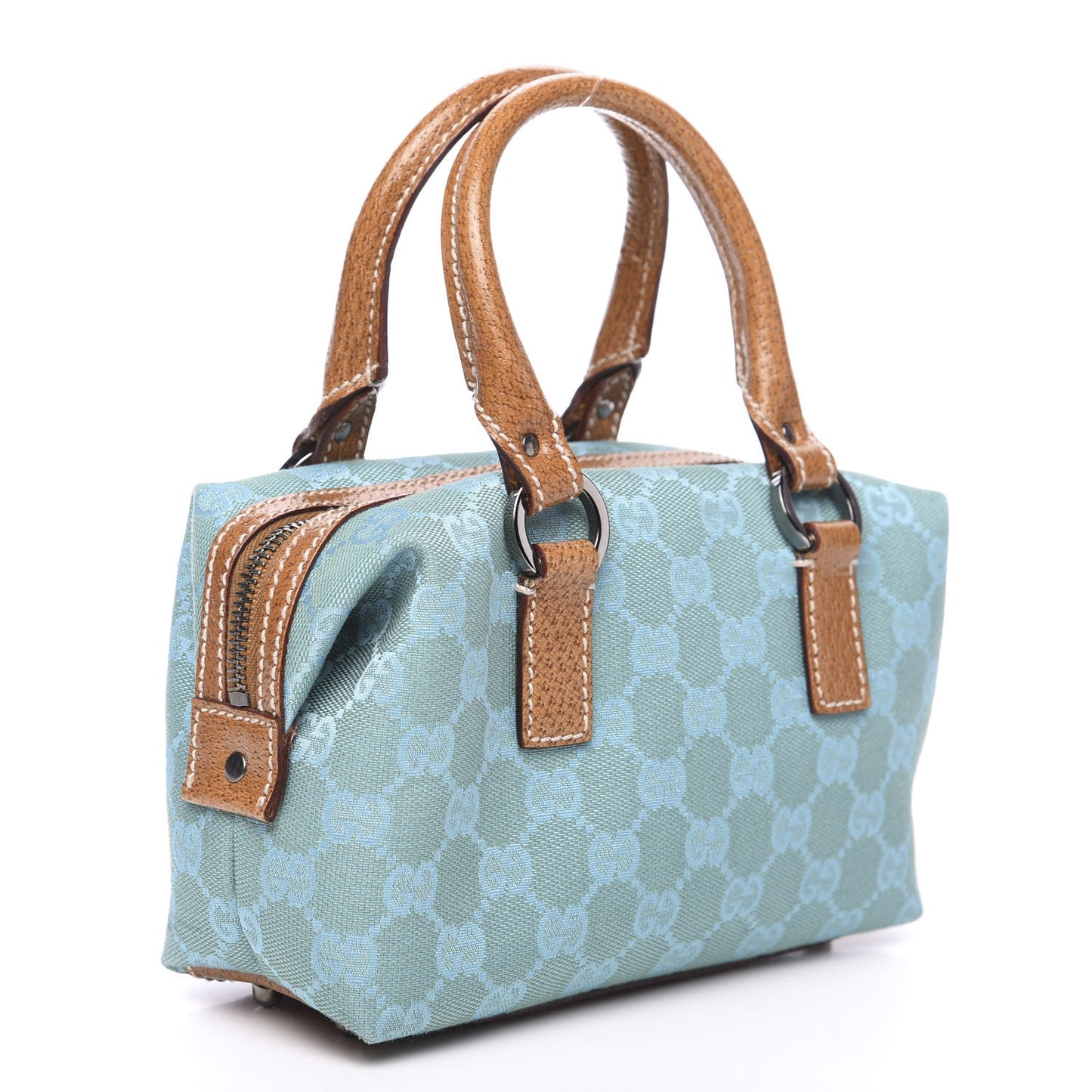 Monogram Mini Boston Handbag Blue