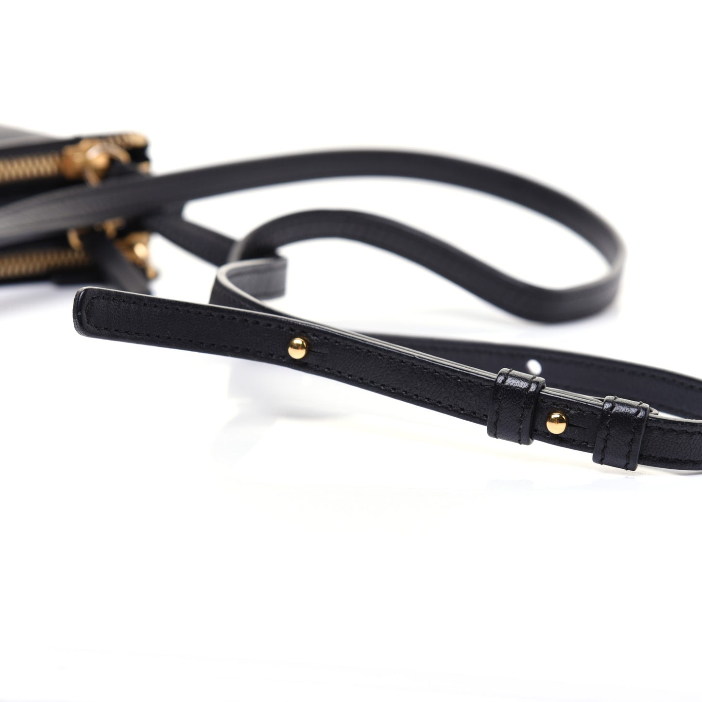 Lambskin Small Trio Crossbody Bag Black