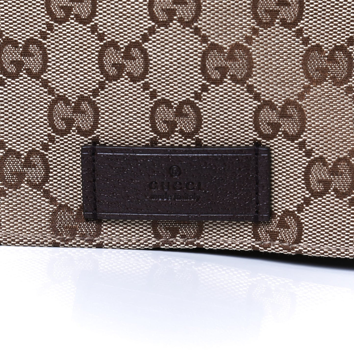 Monogram Large Flap Messenger Bag Beige Dark Brown