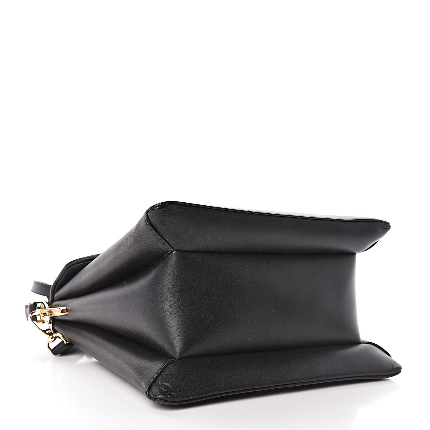 New Calfskin Medium Ingrid Top Handle Bag Black