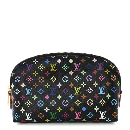 Louis Vuitton Monogram Multicolor Cosmetic Pouch Black Grenade 1 of 7